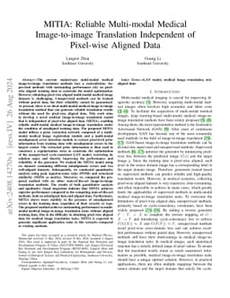 Reliable Multi-modal Medical Image-to-image Translation Independent of
  Pixel-wise Aligned Data