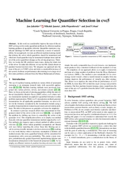 Machine Learning for Quantifier Selection in cvc5