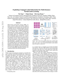 Exploiting Conjugate Label Information for Multi-Instance Partial-Label
  Learning