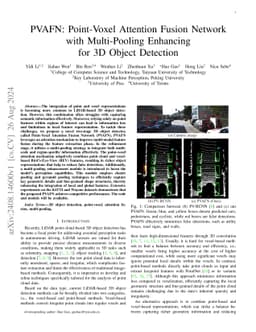 PVAFN: Point-Voxel Attention Fusion Network with Multi-Pooling Enhancing
  for 3D Object Detection