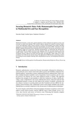Securing Biometric Data: Fully Homomorphic Encryption in Multimodal Iris
  and Face Recognition
