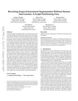 Revisiting Surgical Instrument Segmentation Without Human Intervention:
  A Graph Partitioning View