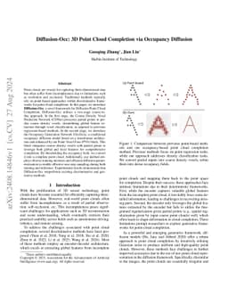 Diffusion-Occ: 3D Point Cloud Completion via Occupancy Diffusion