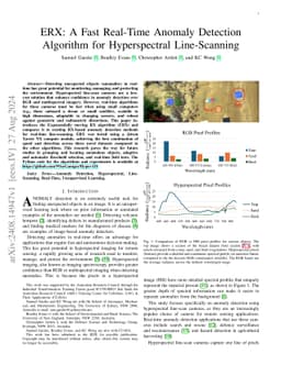 ERX: A Fast Real-Time Anomaly Detection Algorithm for Hyperspectral
  Line-Scanning