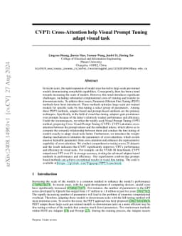 CVPT: Cross-Attention help Visual Prompt Tuning adapt visual task