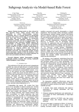 Subgroup Analysis via Model-based Rule Forest