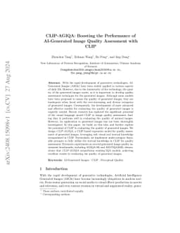 CLIP-AGIQA: Boosting the Performance of AI-Generated Image Quality
  Assessment with CLIP