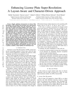 Enhancing License Plate Super-Resolution: A Layout-Aware and
  Character-Driven Approach