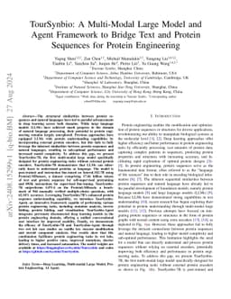 TourSynbio: A Multi-Modal Large Model and Agent Framework to Bridge Text
  and Protein Sequences for Protein Engineering
