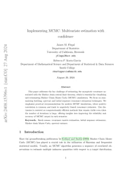 Implementing MCMC: Multivariate estimation with confidence