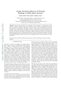 Graph Attention Inference of Network Topology in Multi-Agent Systems