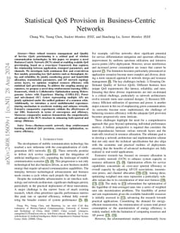 Statistical QoS Provision in Business-Centric Networks