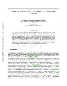 Cellwise robust and sparse principal component analysis