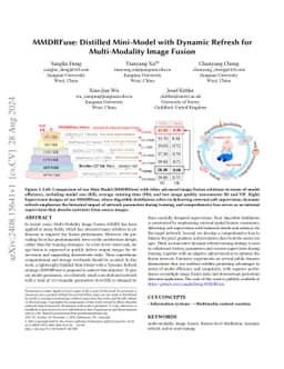 MMDRFuse: Distilled Mini-Model with Dynamic Refresh for Multi-Modality
  Image Fusion