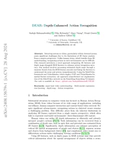 DEAR: Depth-Enhanced Action Recognition