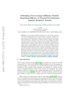 Defending Text-to-image Diffusion Models: Surprising Efficacy of Textual
  Perturbations Against Backdoor Attacks