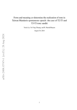 Form and meaning co-determine the realization of tone in Taiwan Mandarin
  spontaneous speech: the case of Tone 3 sandhi
