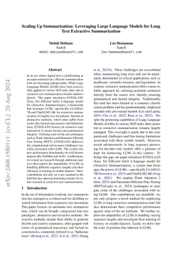 Scaling Up Summarization: Leveraging Large Language Models for Long Text
  Extractive Summarization