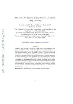 The Role of Fibration Symmetries in Geometric Deep Learning