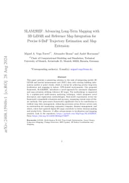 SLAM2REF: Advancing Long-Term Mapping with 3D LiDAR and Reference Map
  Integration for Precise 6-DoF Trajectory Estimation and Map Extension