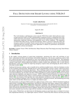 Fall Detection for Smart Living using YOLOv5