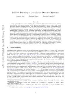 LeMON: Learning to Learn Multi-Operator Networks