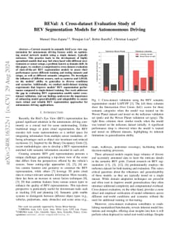 BEVal: A Cross-dataset Evaluation Study of BEV Segmentation Models for
  Autonomous Driving