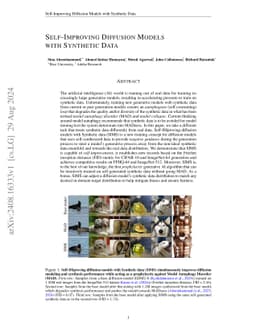 Self-Improving Diffusion Models with Synthetic Data