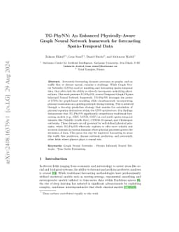 TG-PhyNN: An Enhanced Physically-Aware Graph Neural Network framework
  for forecasting Spatio-Temporal Data
