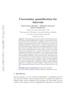 Uncertainty quantification for intervals