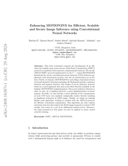 Enhancing MOTION2NX for Efficient, Scalable and Secure Image Inference
  using Convolutional Neural Networks