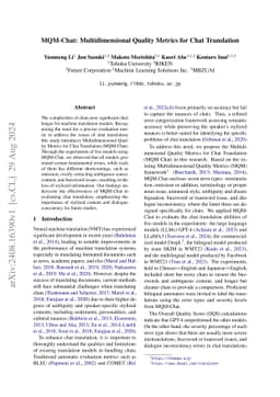 MQM-Chat: Multidimensional Quality Metrics for Chat Translation