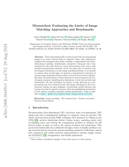Mismatched: Evaluating the Limits of Image Matching Approaches and
  Benchmarks