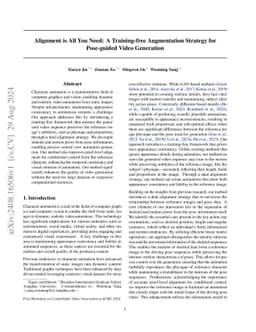Alignment is All You Need: A Training-free Augmentation Strategy for
  Pose-guided Video Generation