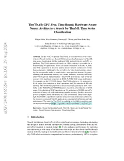 TinyTNAS: GPU-Free, Time-Bound, Hardware-Aware Neural Architecture
  Search for TinyML Time Series Classification