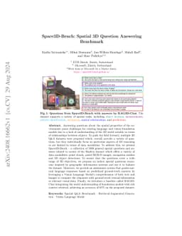 Space3D-Bench: Spatial 3D Question Answering Benchmark