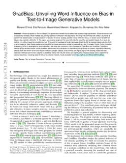 GradBias: Unveiling Word Influence on Bias in Text-to-Image Generative
  Models