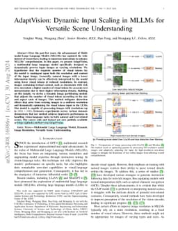 AdaptVision: Dynamic Input Scaling in MLLMs for Versatile Scene
  Understanding
