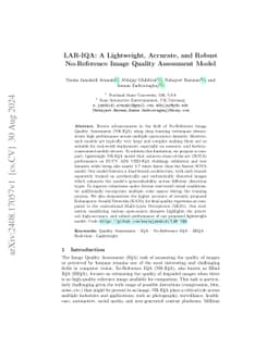 LAR-IQA: A Lightweight, Accurate, and Robust No-Reference Image Quality
  Assessment Model