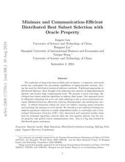 Minimax and Communication-Efficient Distributed Best Subset Selection
  with Oracle Property
