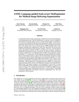 Language-guided Scale-aware MedSegmentor for Lesion Segmentation in Medical Imaging