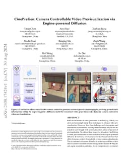 CinePreGen: Camera Controllable Video Previsualization via
  Engine-powered Diffusion
