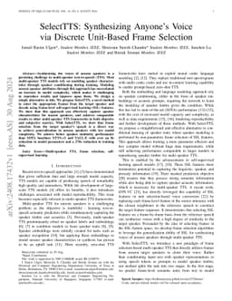 SelectTTS: Synthesizing Anyone's Voice via Discrete Unit-Based Frame Selection