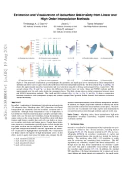 Estimation and Visualization of Isosurface Uncertainty from Linear and
  High-Order Interpolation Methods