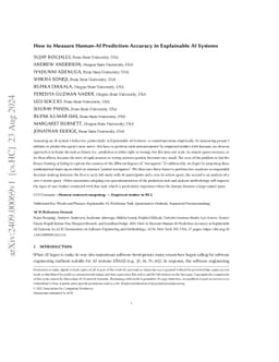 How to Measure Human-AI Prediction Accuracy in Explainable AI Systems