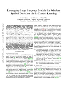 Leveraging Large Language Models for Wireless Symbol Detection via
  In-Context Learning