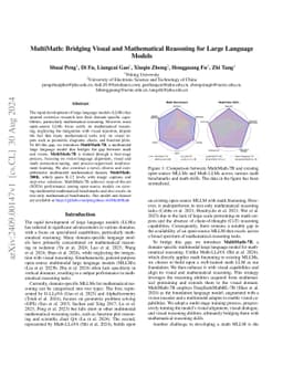 MultiMath: Bridging Visual and Mathematical Reasoning for Large Language
  Models