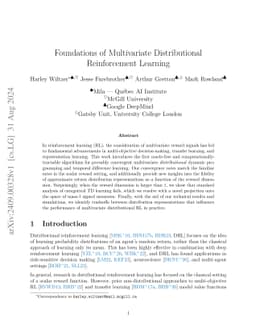 Foundations of Multivariate Distributional Reinforcement Learning