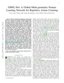 GMFL-Net: A Global Multi-geometric Feature Learning Network for
  Repetitive Action Counting