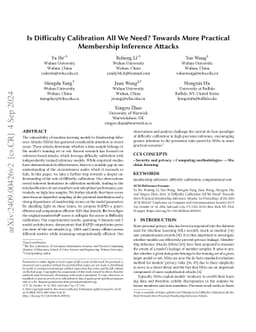 Is Difficulty Calibration All We Need? Towards More Practical Membership
  Inference Attacks